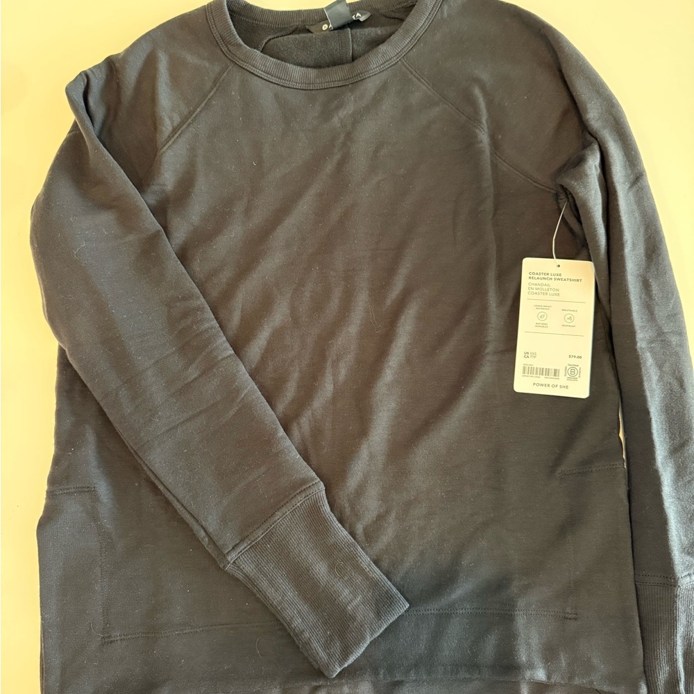 Athleta Black Coaster Luxe Relaunch Sweatshirt